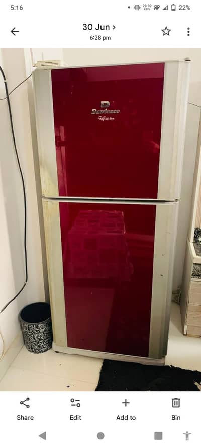 Dawlance glass door medium size refrigerator available