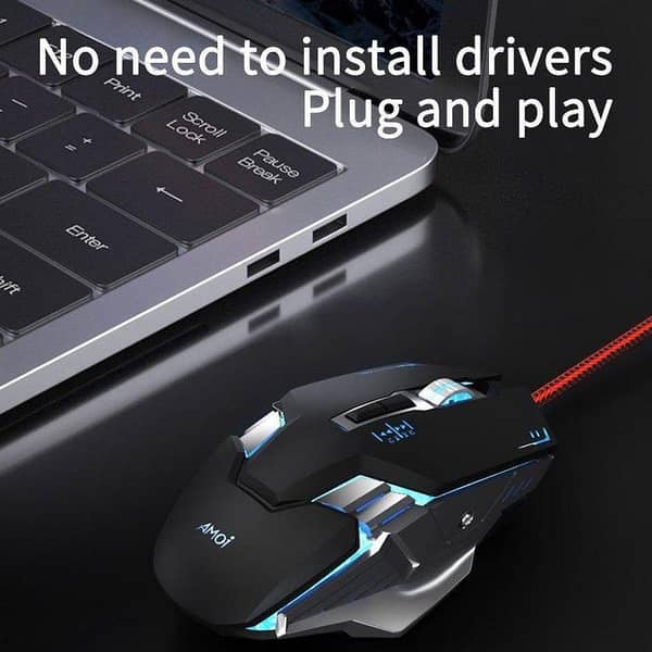 AMOi G9 Black Sports RGB Gaming Mouse