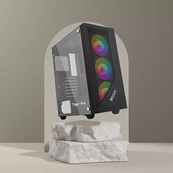 Boost Tiger Pro PC Case WITH 3 RGB FANS