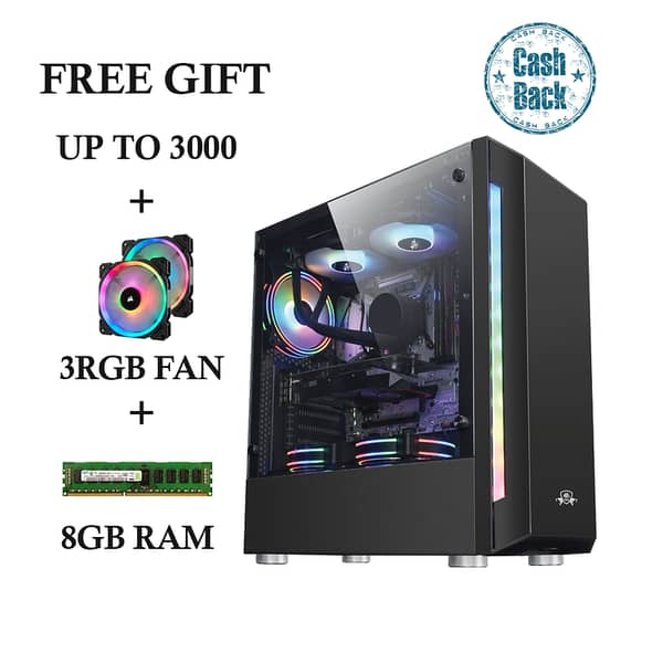 i7 7th GENERATiON TOWER PC WITH AMD RX 590 RGB GAMING CASE (CUSTOM BUiLD PC)