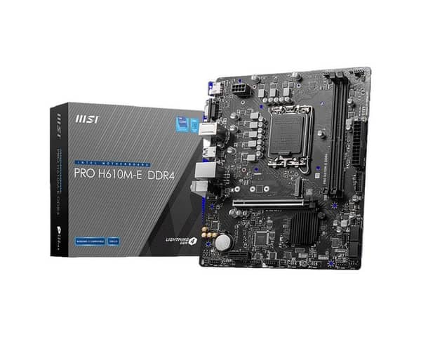 12/13th GEN MOTHERBOARD MSI PRO H610M-E DDR4 MICRO ATX