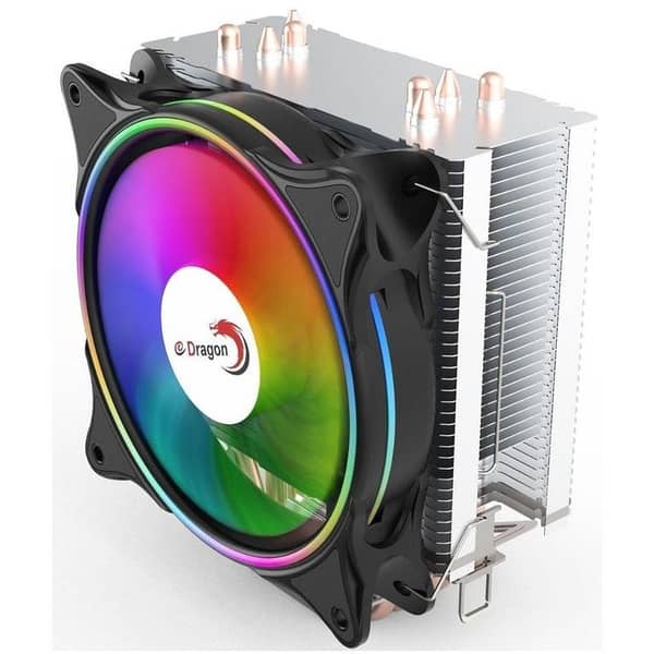 eDRAGON CHillSPiKE RGB CPU COOLER 4 COPPER HEAT PiPE EDC1512