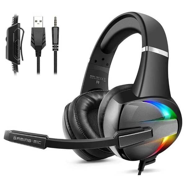 BEEXCELLENT GM-7 RGB Gaming Headset with Noise-Canceling Mic