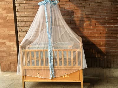 Wooden baby cot