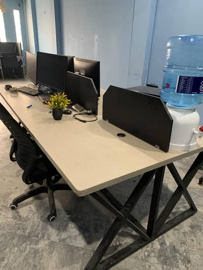 6 Person Workstation Table