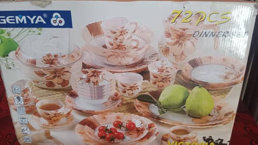 dinner set glass 72 pice