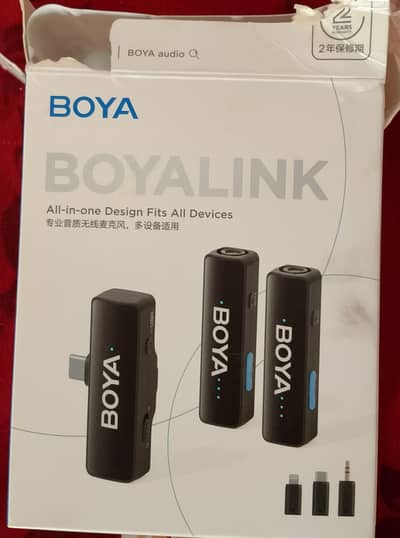 Boya Boyalink wireless microphone Dual Mic for camera  AndroidIphone