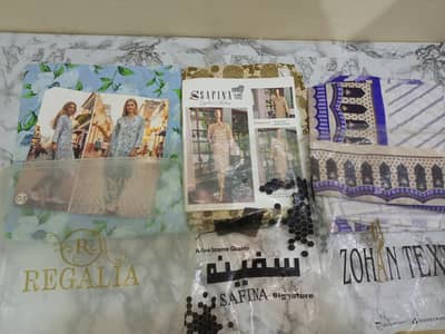 REGALIA - ZOHA TEXTILE - SAFINA  (BRANDED 2PCS SUIT)