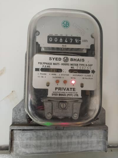 SYED BHAIS 3 Phase Polyphase Meter