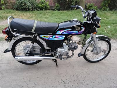 honda cd 70 Black 2024 urgent for sell