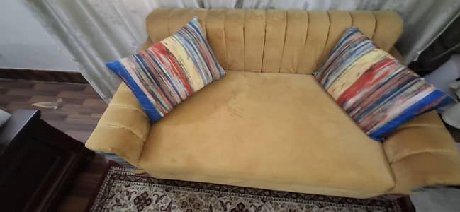 wooden sofa