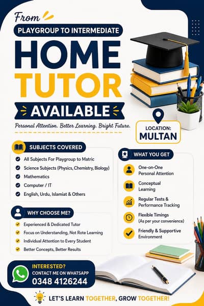 Home Tuition Available