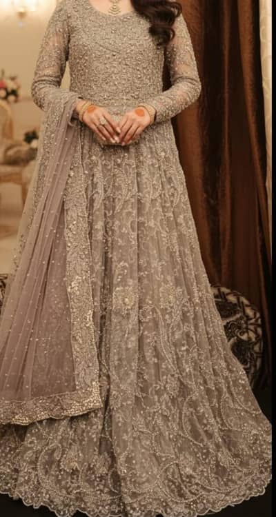 Title: Elegant Walima Lehenga – Worn Only Once for 5 Hours – Like New