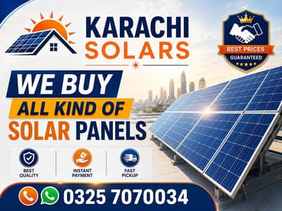 solar buyer in karachi best price all kind