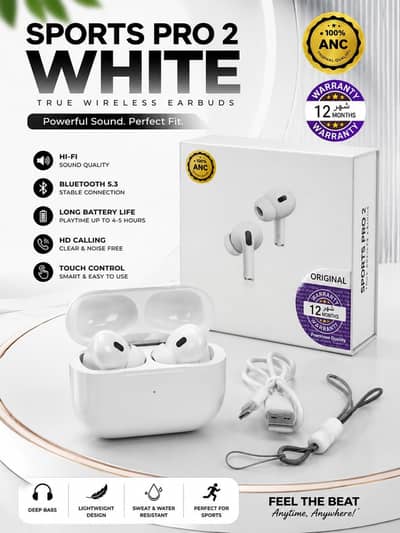 AIRPODS PRO 2 WHITE GENERATIC QUALITY