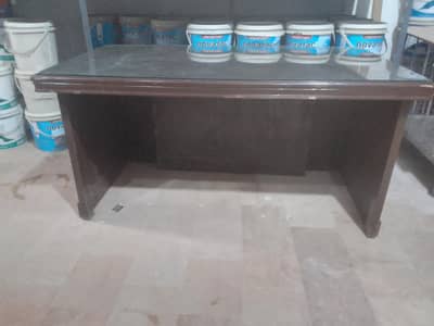 BARELY USED TABLE WITH SIDE TABLE ( 10/9)