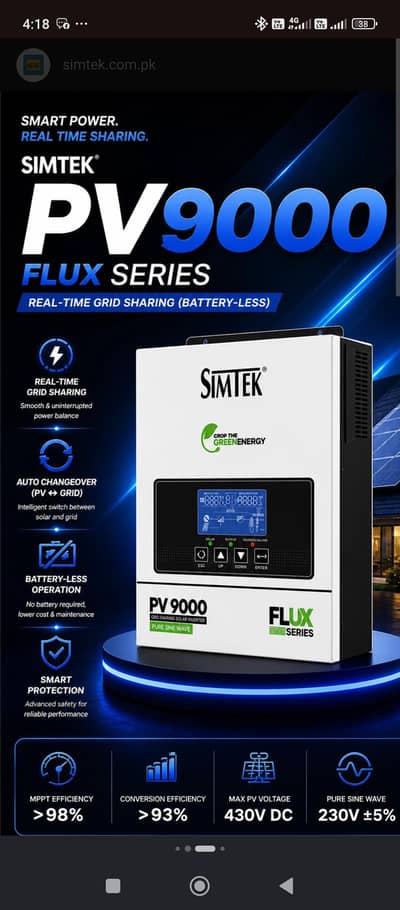 Simtek Pv 9000.2 4 6 16 solar supported