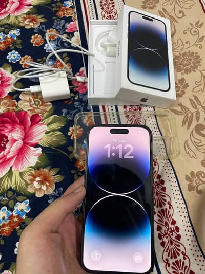 Iphone 14pro factory unlocked 128 condition 10by9 battery health 93