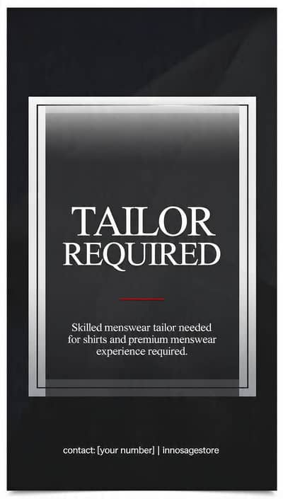 Need a tailor urgent