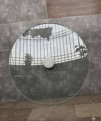 Round Glass Table Top (2.2 ft) – Heavy Duty 8mm-12mm Thickness