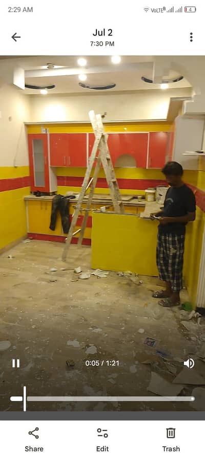 3rd floor flat of 2DD avaiable for rent in ideal location of DHA