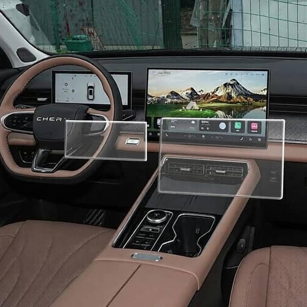 Tiggo 9 Transparent Car LCD Screen And Speedometer Glass Protector In Premium Quality