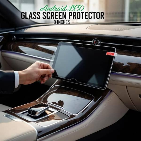 9 inch Transparent Car LCD Screen Glass Protector In Premium Quality