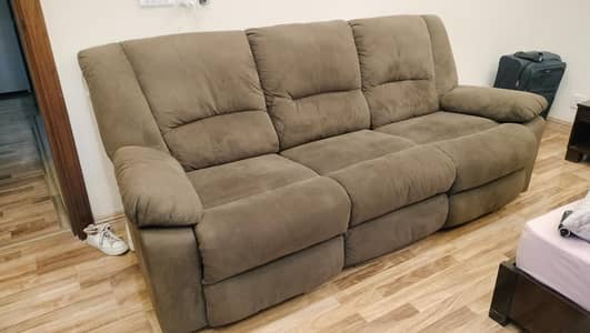 Ashley's Furniture 3 Seater Manual Recliner
