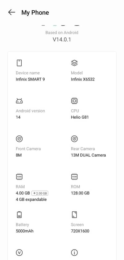 Infinix Smart 9