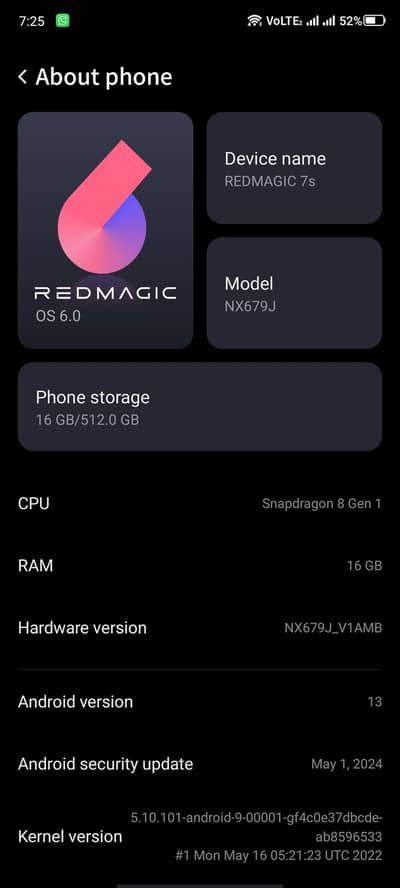 Redmagic 7S Gaming Phone