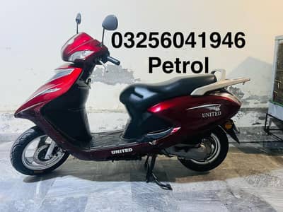 united 2020 self start automatic 100cc petrol scooty