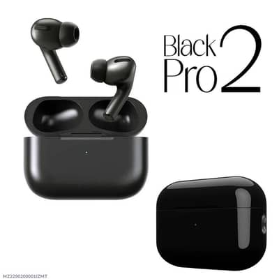 Black Pro 2 Premium Wireless Earbuds - Matte Black Edition - COD 