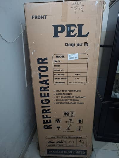 PEL Fridge Inverter (260 litres) for sale. Box Pack Dec 19 Purchase