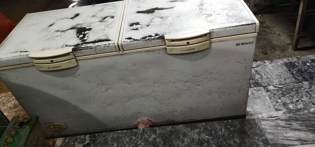 waves deep freezer double door