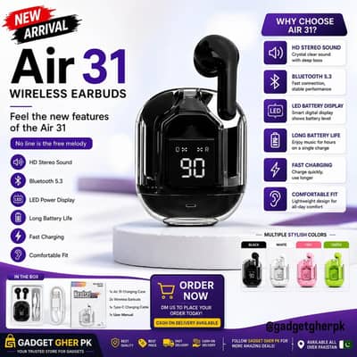  NEW ARRIVAL – Air 31 Wireless Earbuds 