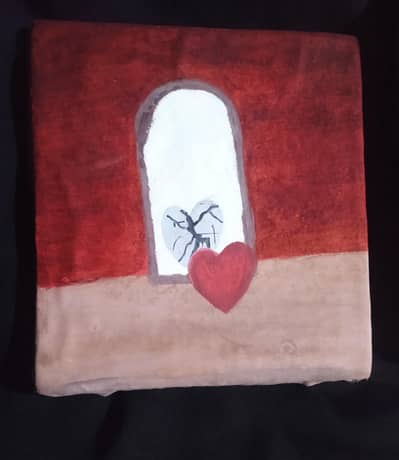 Handmade Abstract Canvas - "Hope After Pain" | Room Decor Multan