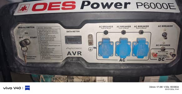 OES Power Generator 6KW P6000E, Petrol & Gas Generator, Generator
