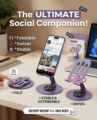Brand New Premium Allow Desktop Phone Stand [Model: NO. K81]