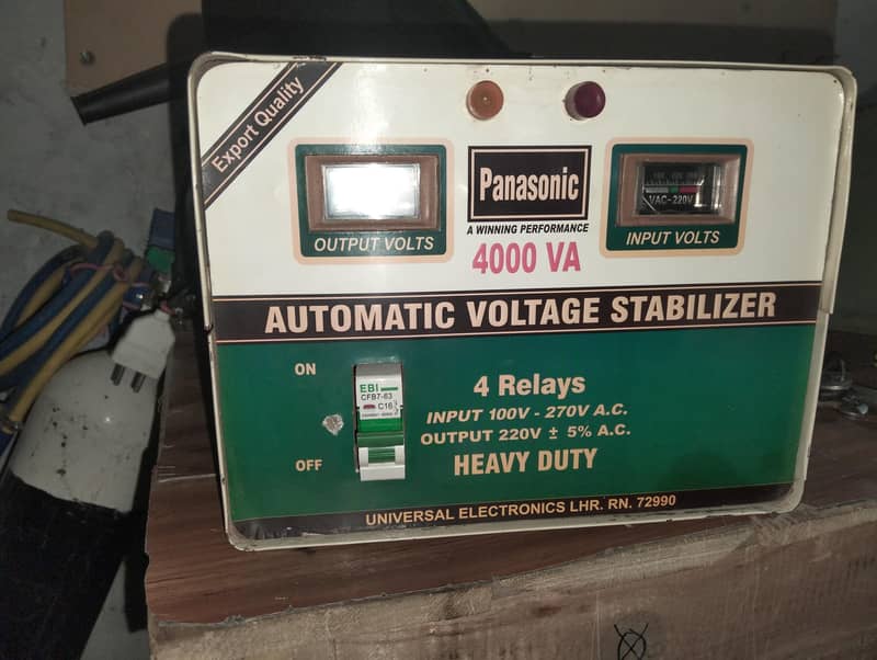 AUTOMATIC VOLTAGE STABLIZER 0