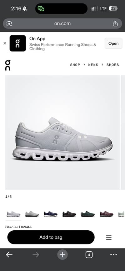 On cloud 6 running shoes joggers from USA