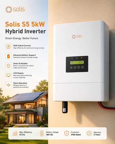 solis S5 5KW hybrate solar inverter contact 03007513163