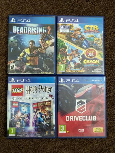 PlayStation 4 Games - 5 PS4 CDs