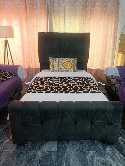 2 single bed without mattress