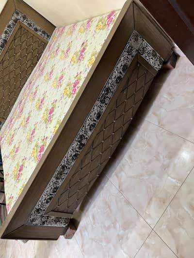 wooden bed