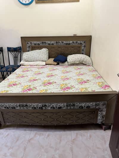 wooden bed
