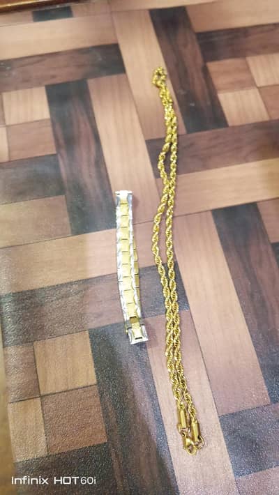 Gold 1 carrot set for men