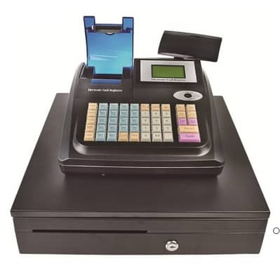 Electronic Cash Register with Cash Drawer Good Working Condition
