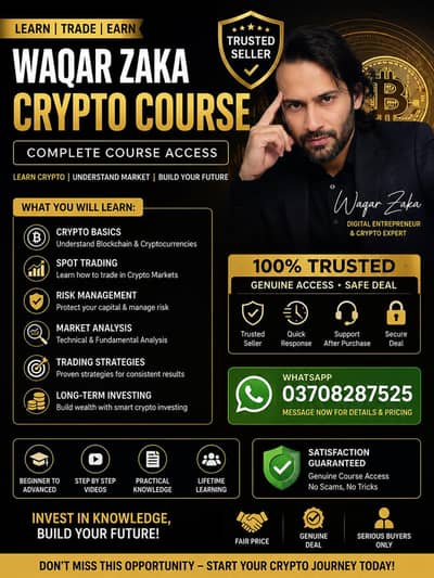 Waqar Zaka crpto couse