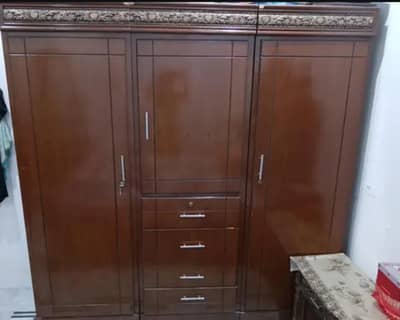 wooden wardrobe