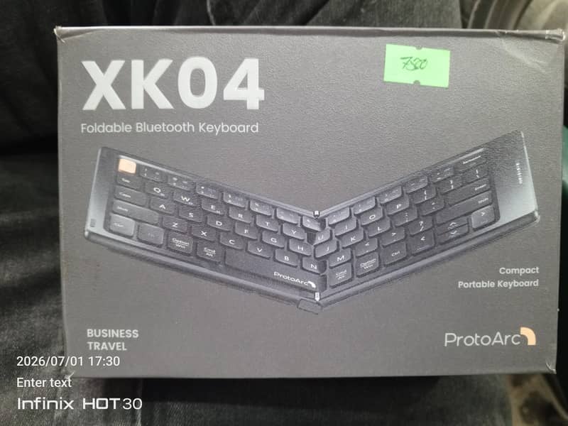 Foldable Compact Bluetooth Keyboard Rechargeable 11